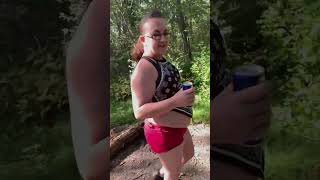 Chubby Belly Girl BBW Fun in Nature  - #chubby #bellyfat #belly #walking