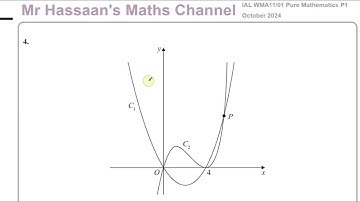 WMA11/01, (Edexcel), IAL, P1, October 2024,  Q4, Graphs, Quadratics, Cubics