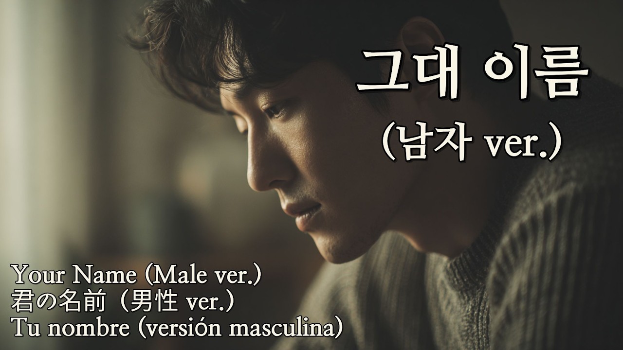 그대 이름 (남자 ver.)(Your Name – Male ver. / 君の名前 – 男性 ver.)Emotional Korean Ballad