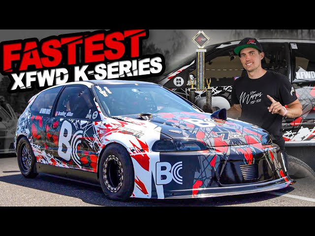 FASTEST XFWD K-Series! 1300+HP Honda Civic | 185MPH in 7 Seconds
