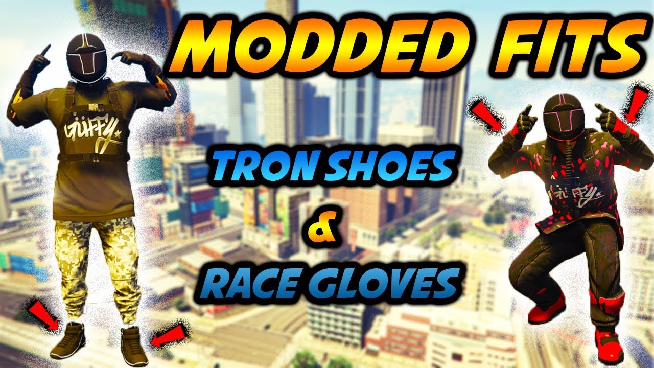 *DOPE MODDED OUTFITS*HOW TO MERGE TRON SHOES RACE GLOVES & RACE BOOTS ...