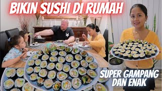 BIKIN HOMEMADE SUSHI SUPER GAMPANG, ENAK DAN SEHAT | RESEP SUSHI