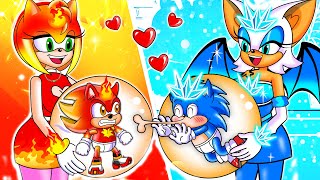 SONIC ICE & HOT, But Best Friend! Rescue Shadow from DANGER! | Sonic the Hedgehog 2
