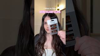 Mini Claw Clips hairstyle ideas #clawcliphairstyles #festivalhairstyle #easyhairstyles