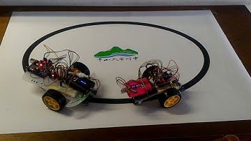 影片 循跡循線自走車測試展演2車2/3sensor line follower tracker 1070126V 20180126 163720