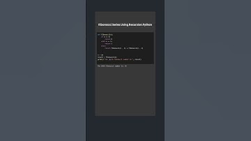 Recursion Python Program To Print Fibonacci Series