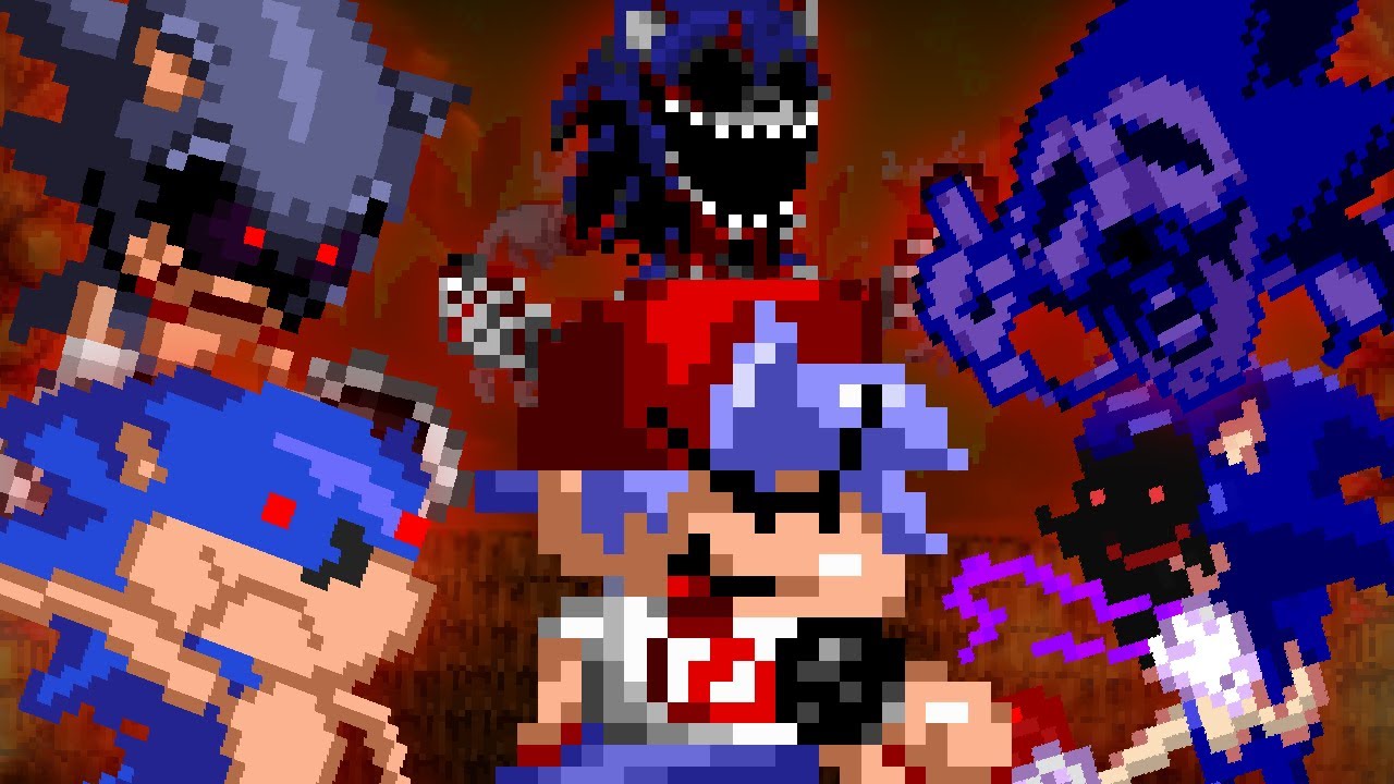 16 bit ver of sonic exe mod coming soon : r/FridayNightFunkin