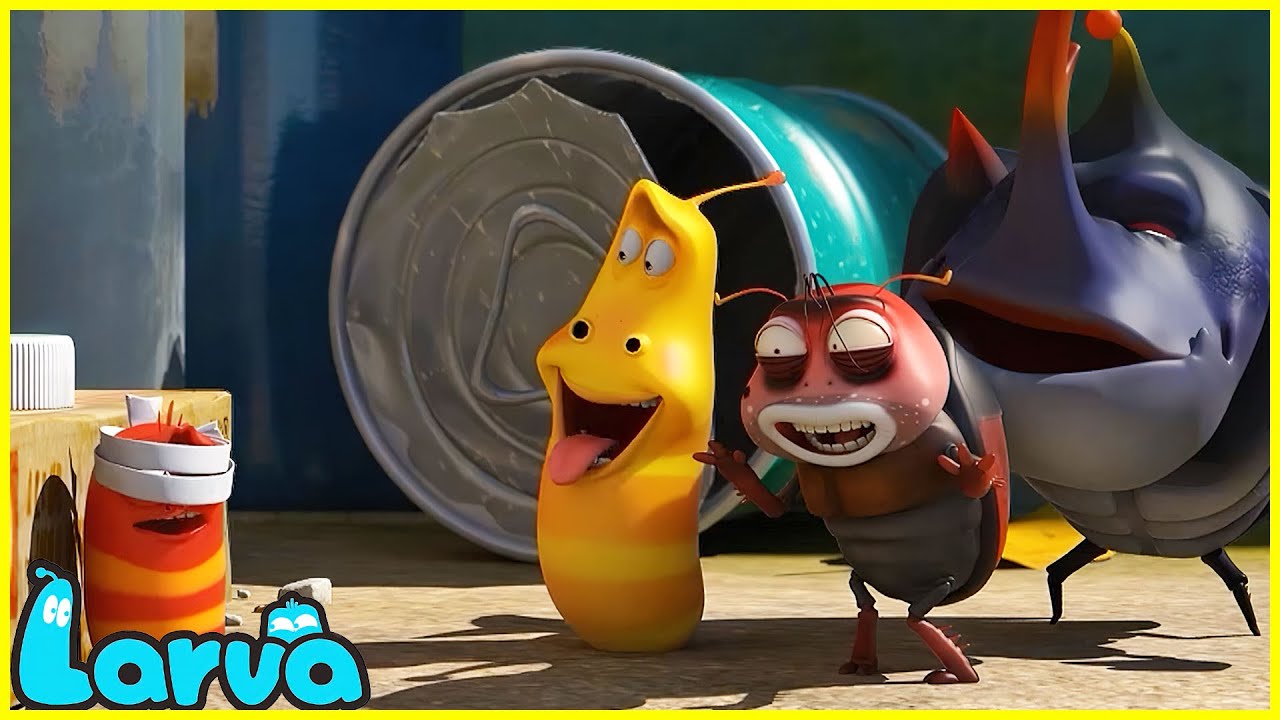 LARVA TUBA 🍎🐛🍎Blindfold game🍎🐛🍎 ẤU TRÙNG TINH NGHỊCH🍎🐛🍎LARVA FAMILY