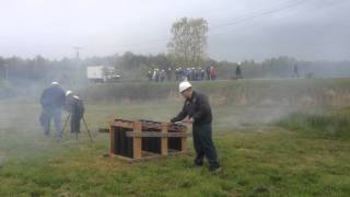 Caleb lighting off 6 shell @ Pyro Shows Training seminar 2013
