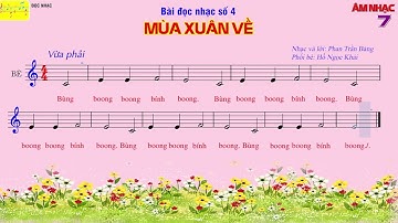 Bài Đọc Nhạc Số 4 - Bè Trì Tục | SGK Chân Trời Sáng Tạo | Âm nhạc 7 | Dễ đọc