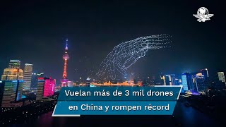 Rompen Récord De Más Drones Volando Al Mismo Tiempo En China