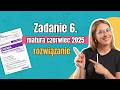 Zadanie 6. Matura CKE chemia czerwiec 2025 | formuła 2023