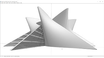3d modeling Concept 1804 The Octastar (an organic form) by AGR Studio using Sketchup
