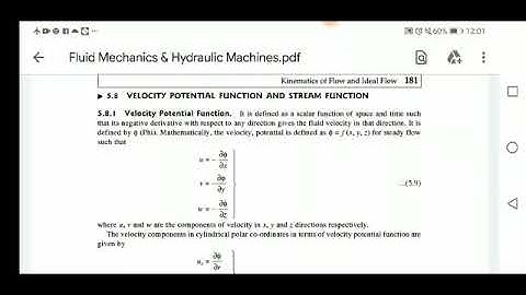 Velocity Potential Function and Stream Function | Kinematics of Flow and Ideal Flow |Fluid Mechanics