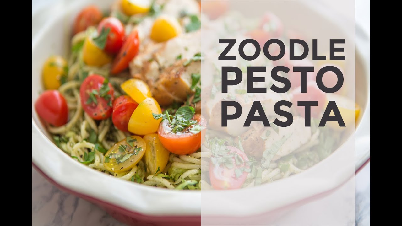 Zoodle Pesto Pasta YouTube