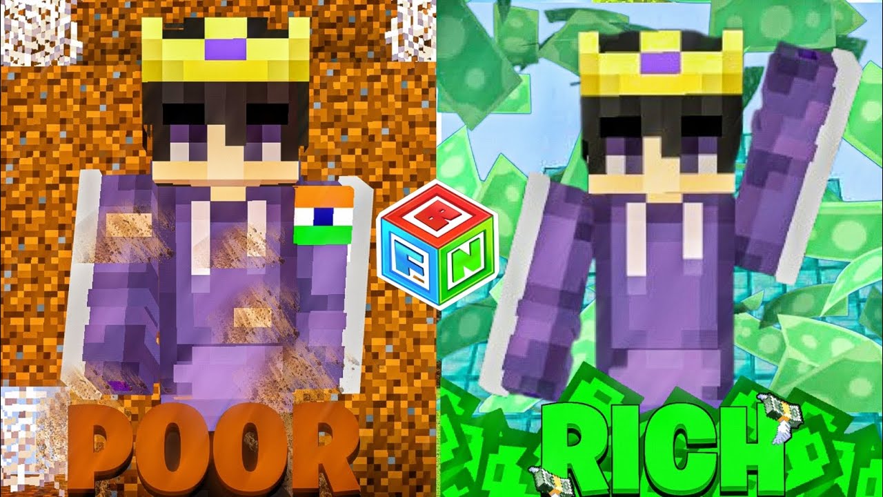 Minecraft i become Rich 💎 in Block Fun Server..!