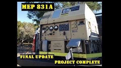 MEP 831A - Final repairs & project complete