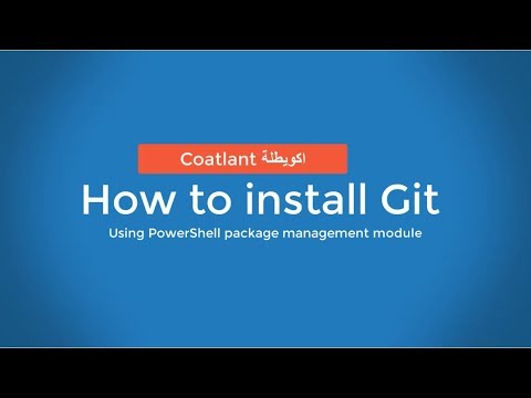How to install Git using powerShell package management Module (OneGet) - Chocolatey package provider