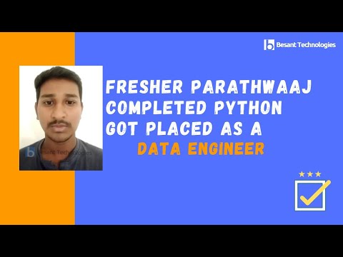 Besant Technologies Electronic City Reviews | Parathwaaj Got Placed in GoldCoast as Data Engineer