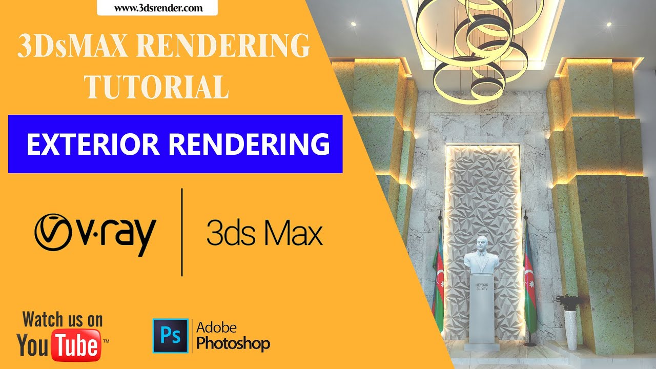 Vray 3ds max interior lighting tutorial 2019 #3 with best Vray render ...