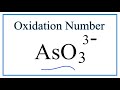 Oxidation States in Arsenite Ion