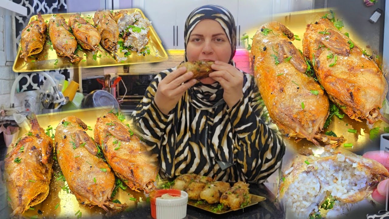 طريقة عمل السمان المحشي بخلطة رز جباره مفلفل بالحبايه عمره ماهيفك منك ولايفرقع بتكه سحريه👌