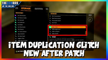 DYING LIGHT - ITEM DUPLICATION GLITCH USING PLAYERS STASH (INFINITE ITEMS, MONEY, SURVIVOR XP)