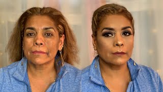 MY MOM’S MAKEOVER 💜 | MAKEUP TUTORIAL | ABH SOFT GLAM PALETTE ✨ screenshot 1