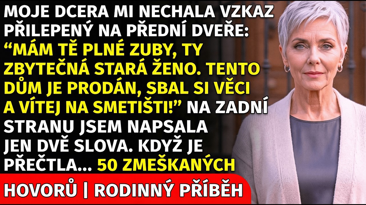 Když jsem se vrátila z nemocnice, klíč od mého vlastního domu nefungoval. Na dveřích jsem našla dopis od své dcery: „Tvé místo je v koši, už ne v tomto domě.“ Za hodinu jsem zjistila, že mi...