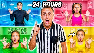 اخر من يغادر المسبح لمدة 24 ساعة | نهاية صادمة 😱