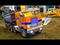 STUNNING RC TRUCKS, RC TRACTORS, RC MACHINES IN ACTION!! *Tamiya Globe Liner Truck, RC Excavator