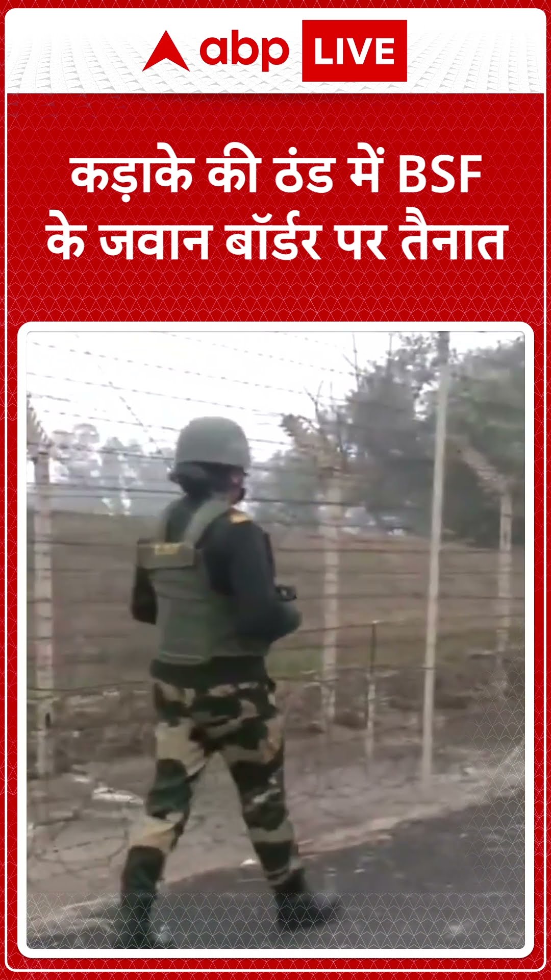 Border Security Force News: कड़ाके की ठंड में BSF के जवान बॉर्डर पर तैनात | ABP LIVE | SHORTS