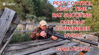 PEST CONTROL NIGHT TIME RAT SHOOTING COMMANDER NV500 ONELEAF