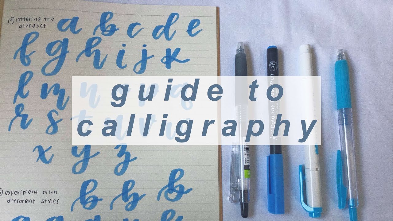 🐚 guide to calligraphy - YouTube