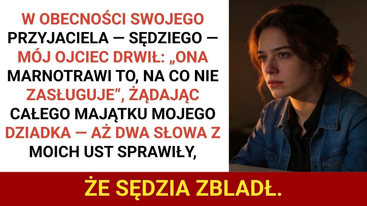Stałam na sali sądowej, gdy mój własny ojciec wskazał na mnie palcem i warknął przed sędzią, który akurat był jego przyjacielem: „Ta dziewczyna wie tylko, jak marnować to, na co nie zasługuje”....