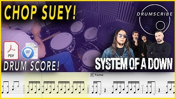 Chop Suey! - System of a Down | DRUM SCORE Sheet Music | #35 DRUMSCRIBE