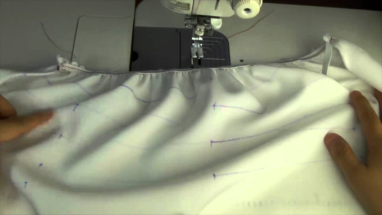 プロの洋裁の先生が教える How To Sew The Shirring ブラウスやワンピースの作り方 シャーリングゴムの縫い方 Youtube