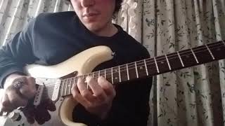 Scar Symmetry - Trapezoid Guitar Solo Cover (Normal speed &amp; slower)