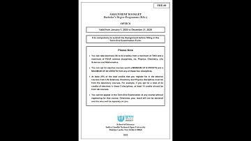 PHE 09 (Optics) ll IGNOU PHE 09 Fully Solved Assignment 2020