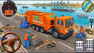 🗑️🚛 Garbage Truck Driving Simulator 3d gameplay  🚛🗑️ Real City Cleaner Gameplay 2026