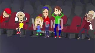 Caillou puts a THX Logo on a Movie Theater / Grounded