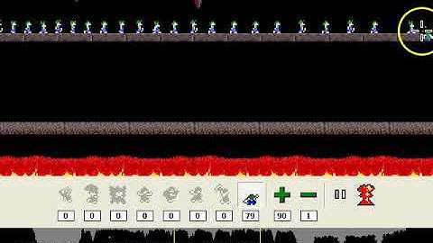 Lemmings Mayhem Level 11: We all fall down