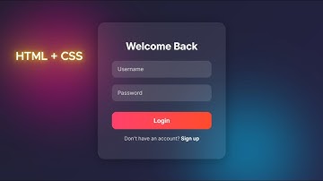 🔥 How to Design a Modern Login Form | HTML & CSS Tutorial