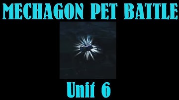 WoW BfA 8.2 Mechagon pet battle: Unit 6