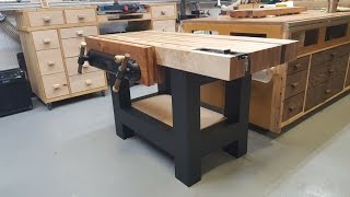 As a woodworker that uses predominantly power tools, I wanted a traditional workbench for getting rid of machine marks and hand 