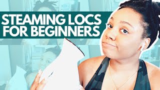 STEAMING MY LOCS | EASY AT HOME STEAM TREATMENT FOR DRY LOCS 💦