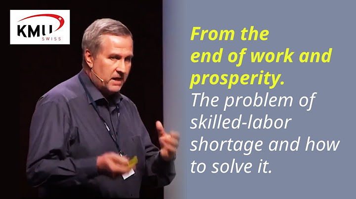 From the end of work and prosperity. The problem of skilled-labor shortage and how to solve it.