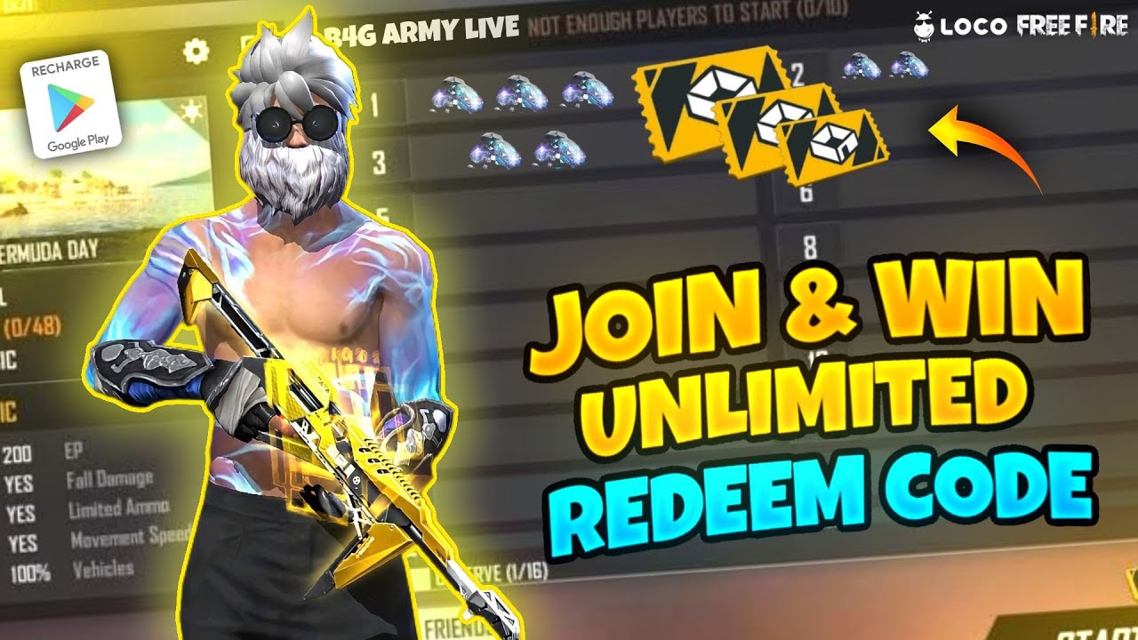 TEAMCODE GIVEAWAY FREE FIRE ☺️ LIVE CUSTOM REEDEM CODE GIVEAWAY # ...