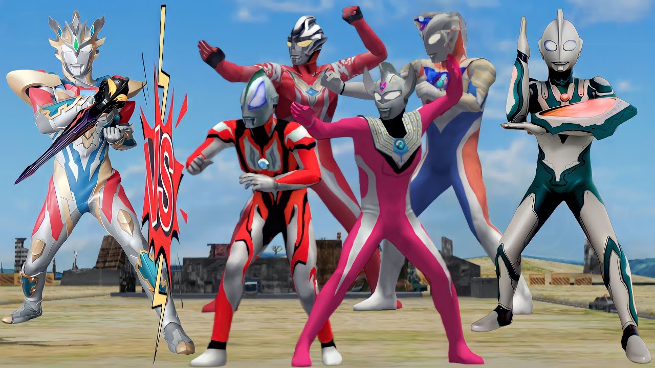Ultraman Ribut Rise ULTRAMAN Z DELTA RISE CLAW VS ULTRAMAN REGULOS, GEED PRIMITIVE, ORB ...