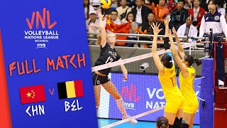 China  Belgium  Full Match | Women’s Volleyball Nations League 2019
